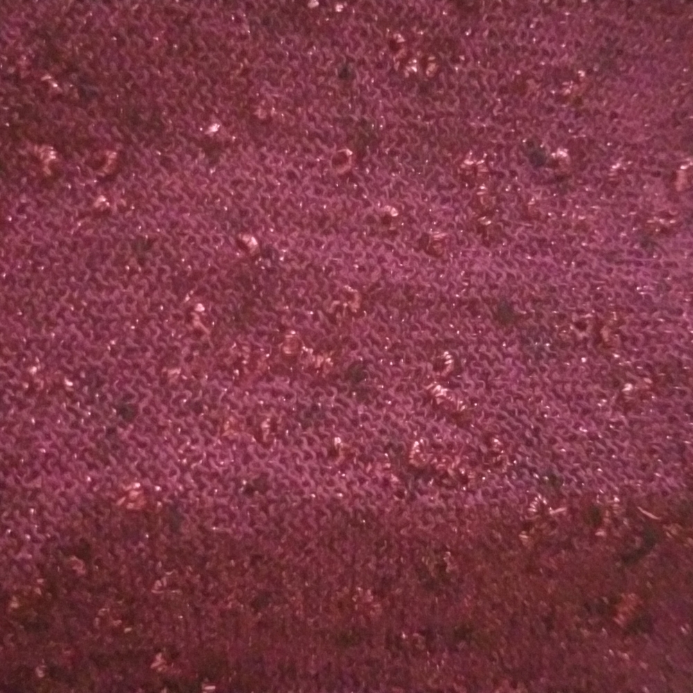 NWT Zara Purple Metallic Italian Yarn Cropped V-Neck Sweater Size L - Picture 4 of 7